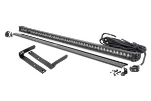 Kubota RTV-X1140 DRL Light Bar Kit - Front - Rough Country - LED Black Single Row - Black - '16-'18
